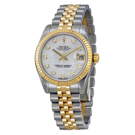 mother of pearl rolex ladies watches|rolex lady datejust yellow gold.